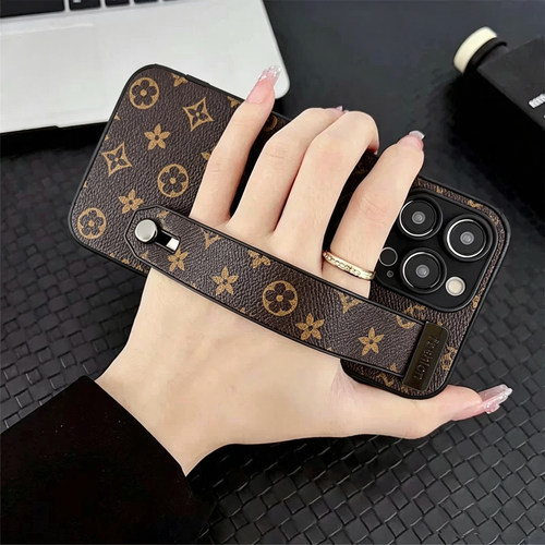 华为情侣兔皮质腕带防摔手机壳