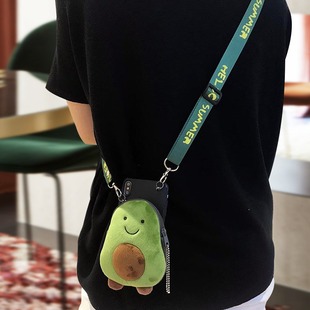 适用斜跨红米Turbo4手机壳Turbo3挂绳Note13Turbo零钱包14R插卡套13C毛绒11T秋冬12TPro卡包12R小众14C时尚