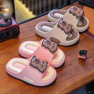 【卡皮巴拉-伴你童行】夏季女童防滑洗澡居家卡通室内儿童拖鞋