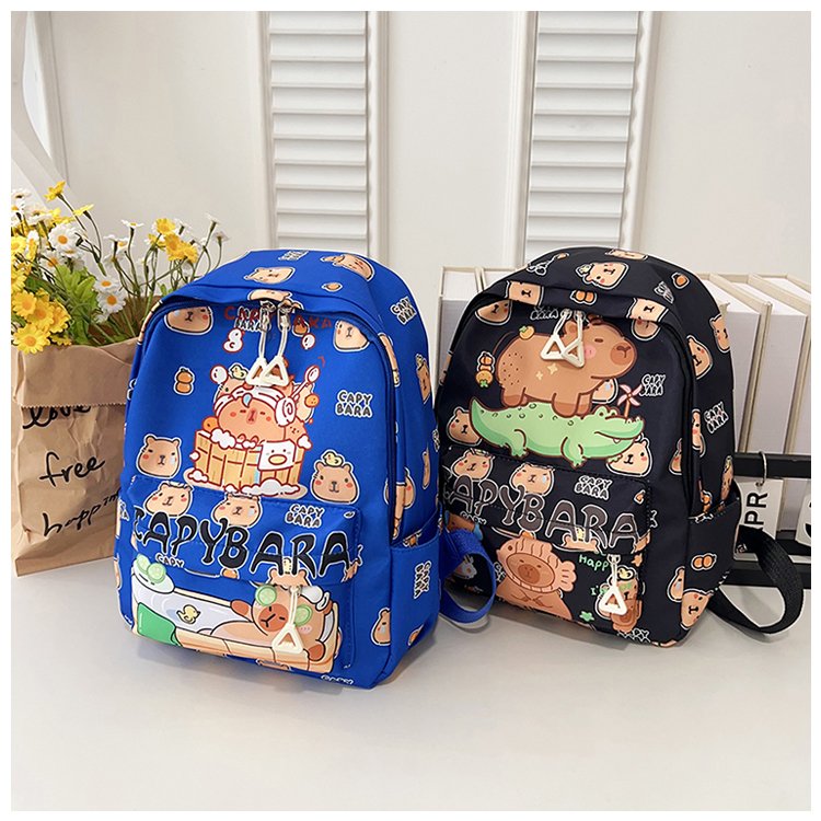 潮流印花双肩包小学生书包大容量减压背包可爱印花系列学生包