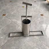 新款 简易方便不锈钢手动丸子机一个底座可以搭配好几个桶