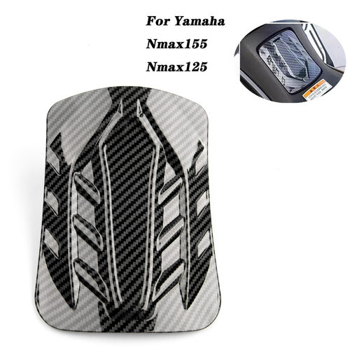 适用雅马哈20-23款NMAX155改装水转印塑料车壳油箱盖碳纤维纹外壳