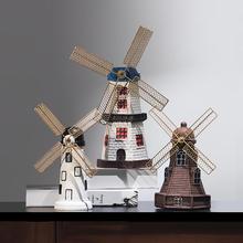 简约现代创意灯塔风车桌面摆件客厅酒柜装饰品办公室柜子书柜摆设