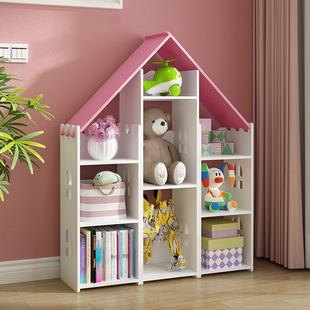 儿童书架简约现代房间创意读书角幼儿园储物柜家用落地宝宝收纳柜