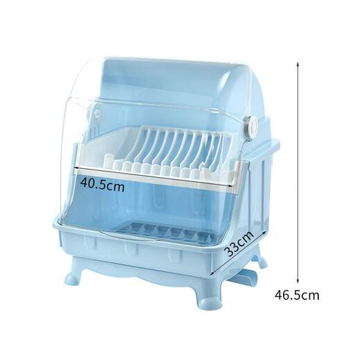 装碗筷收纳盒特大碗柜塑料带盖厨房放碗碟沥水架餐具收纳箱置物架