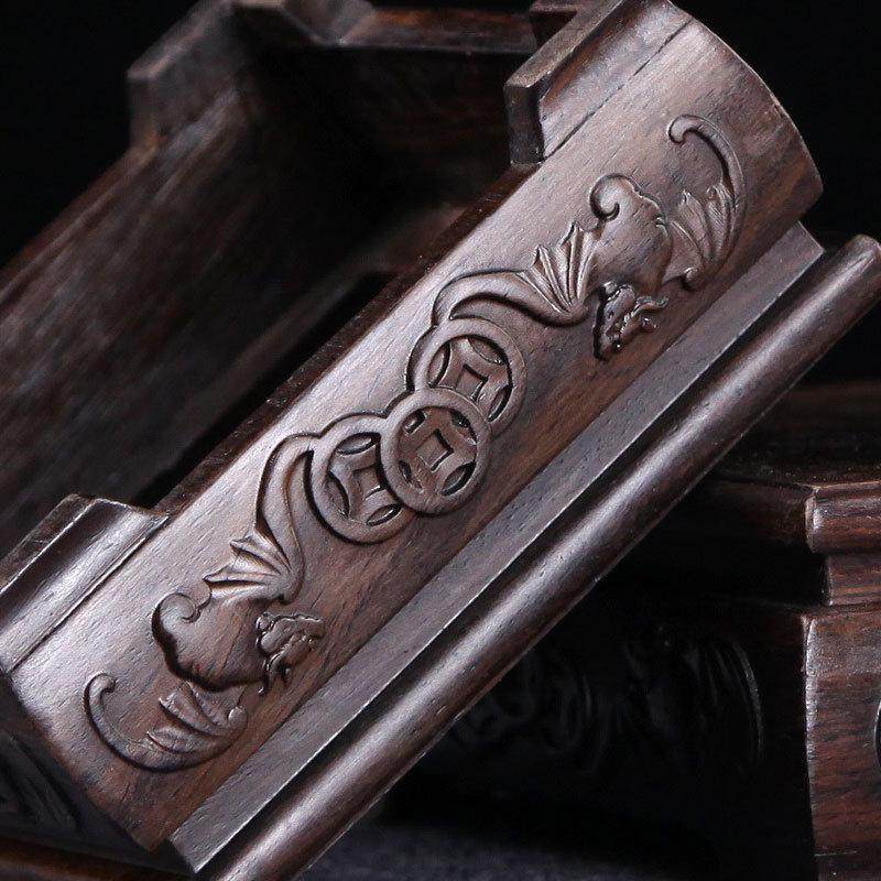 红木雕刻工艺品摆件底座实木黑檀木正方形石头奇石盆景木托底座,家居饰品,木雕,淘宝优惠券,粉丝福利购,淘宝优惠卷