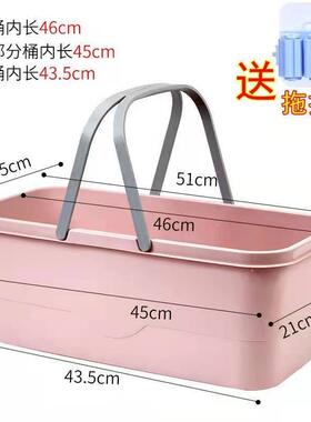 白色单卖塑料大号加高水桶加厚拖把桶长方形办公室收纳拖地桶