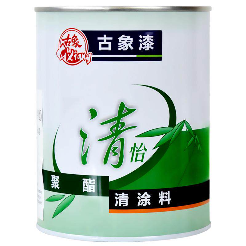 古象聚酯聚氨酯高光透明清漆清水685木器漆耐磨5kg