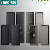 黄铜防臭加长条地漏 卫生间浴室淋浴房长方形大排量长条型条形