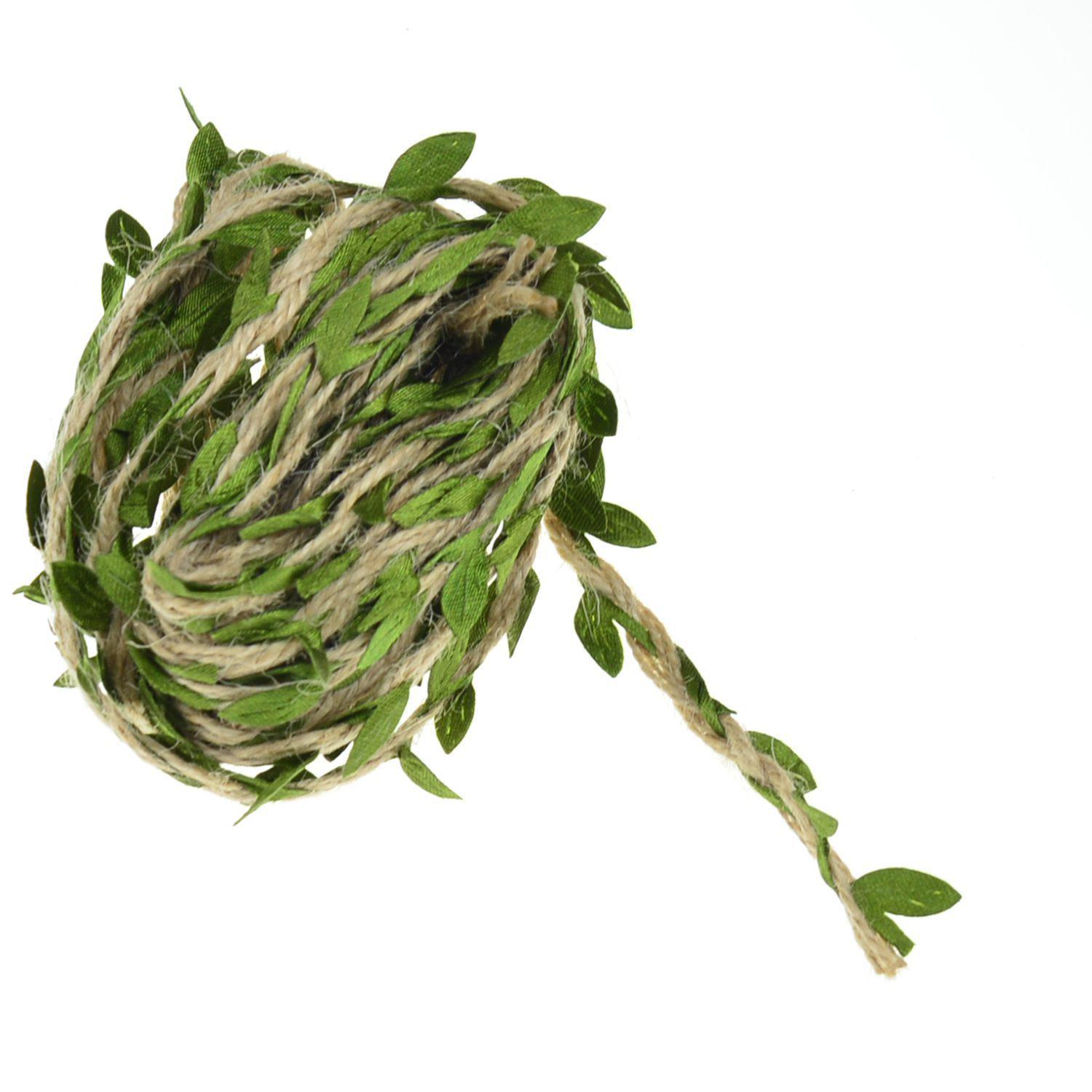 森系麻绳DIY仿真麻绳藤条树叶幼儿园手工绑花带新款包装绳子
