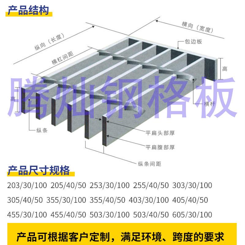 热镀锌钢格板定制楼梯防滑踏步板网格板厂家不锈钢格栅板沟盖板