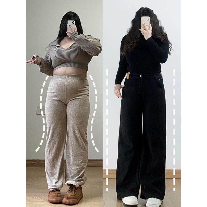 胖mm高街女夏季新款大码黑色长裤宽松显瘦阔腿,女装/女士精品,大码裤装,淘宝优惠券,粉丝福利购,淘宝优惠卷