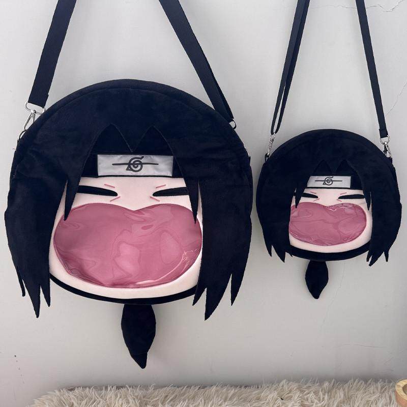 火影忍者宇智波鼬痛包动漫周边原创玩偶吧唧收纳双肩斜挎挎包礼物