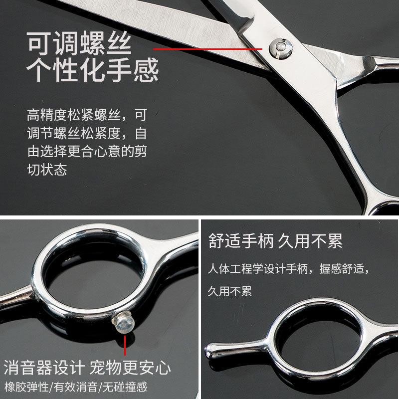 泰迪狗狗剪毛工具套装专业宠物清洁美容剪刀宠物直剪弯剪套装批发