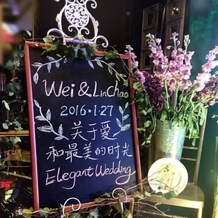 复古挂式磁性圆弧单面小黑板创意咖啡店奶茶店广告留言写字画板