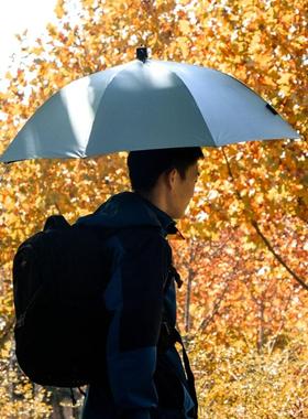 好货GREENSTONE超轻户外应急速干长柄伞防风遮阳徒步免持摄影可背