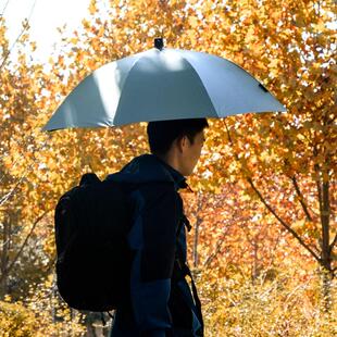 好货GREENSTONE超轻户外应急速干长柄伞防风遮阳徒步免持摄影可背