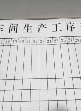 服装厂工厂车间生产工序表 生产数据登记表 工序登记表记录本包邮