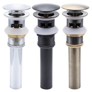 丽雅弹跳式 落水器 全铜下水器洗脸面盆水槽下水器洗手盆配件按压式