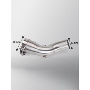 热销适用于cb1000r改装排气管不锈钢直上+尾段排气套装08-16年中