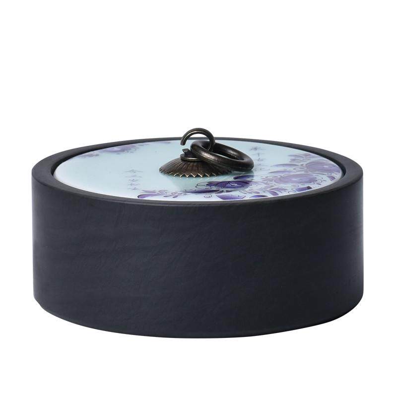 热销入相原石砚台书法专用墨池墨碟多功能可研墨磨墨盛墨汁带盖4