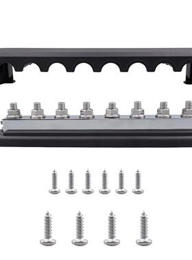 热销新款房车游艇电路600a大电流m10红黑8路汇流排直排m1048v汇线