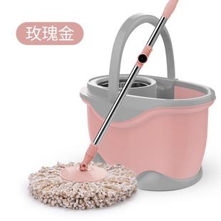 厂家批发拖把旋转家用免手洗墩布不锈把钢托