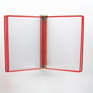 5页文件夹展示页墙挂式 文件架展示夹墙挂文件架 文件架壁挂式