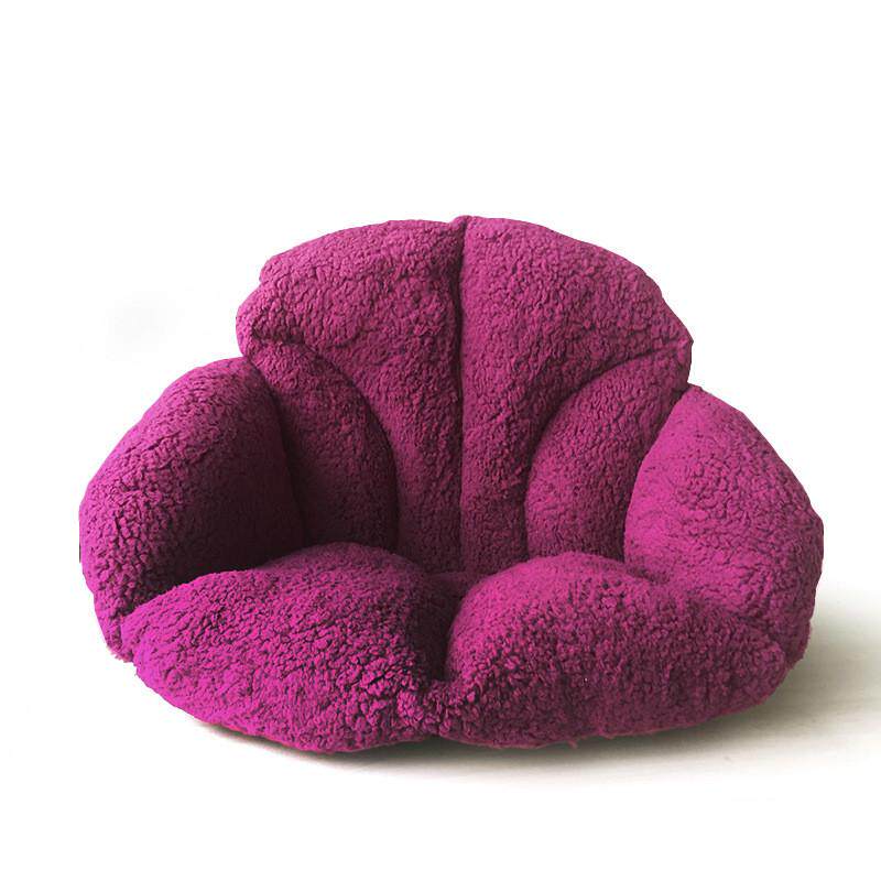 护腰靠垫厂家毛绒保暖沙发坐垫加厚新品榻榻米御寒办公室学生椅垫