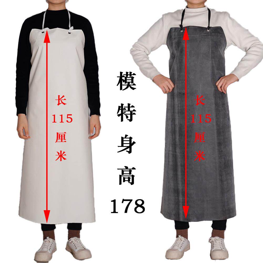加大加厚橡胶防水防油围裙耐酸碱围腰水产石材屠宰成人劳保围裙