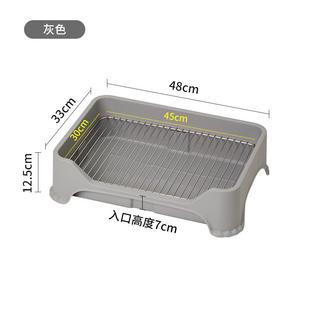 狗厕所狗砂盆不锈钢网架防踩屎防踩尿宠物狗狗厕所中小型犬狗便盆