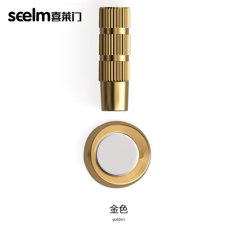 bagb隐形地吸磁力门吸防撞门挡器全铜门碰免打孔木门隐藏式地吸