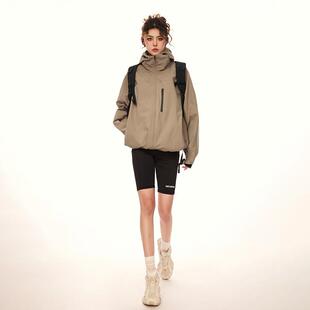 Aaisup 美式vintage户外防风冲锋衣2024春秋新款休闲夹克外套女潮