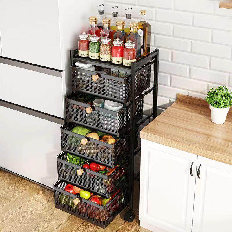 热销抽屉式厨房蔬菜置物架落地多层果蔬菜篮子收纳架烤箱微波炉储,厨房/烹饪用具,厨房置物架/置物柜/角架,淘宝优惠券,粉丝福利购,淘宝优惠卷