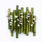 竹子墙面装 创意墙面挂件 饰高级感竹制品幼儿园环创客厅楼梯新中式