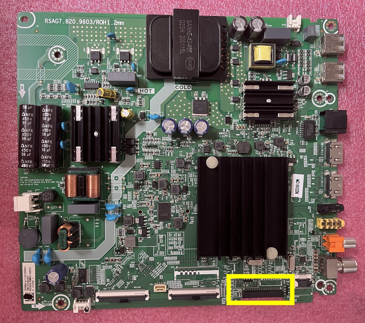 海信HZ55A55E/260223主板RSAG7.820.9603屏HD550X1U83-TOK1/WG/S0