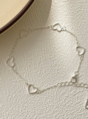 赛伊娜韩国韩版设计感925银甜美爱心手链简约时尚INS小红书手饰女
