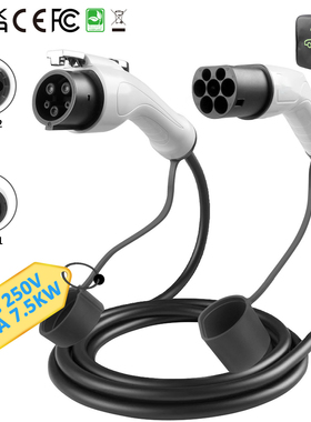 新能源汽车欧标Type2转美标Type1双头充电枪