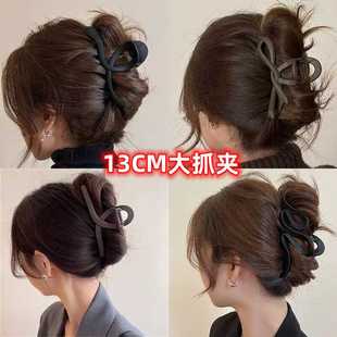 氣質(zhì)抓夾鯊魚夾夾子女高級(jí)感后腦勺大號(hào)盤發(fā)發(fā)夾2024新款 發(fā)卡頭飾
