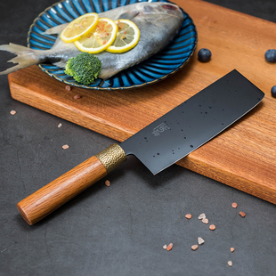 菜刀家用龙泉手工斩骨切菜刀小锋利切片刀薄碳钢厨师日本厨房刀具
