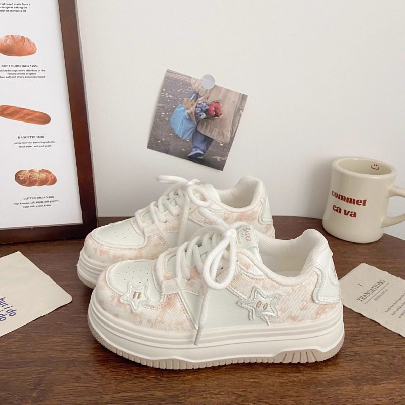 学生小白鞋女2026春季新款帆布鞋粉色鞋子百搭厚底小众运动板鞋子,女鞋,帆布鞋,淘宝优惠券,粉丝福利购,淘宝优惠卷