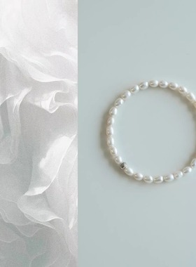 QIANTAO「知安」稳定情绪百搭天然淡水珍珠手链文艺女生手串礼物