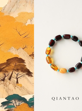 shannai原创夏如幽兰琥珀手链