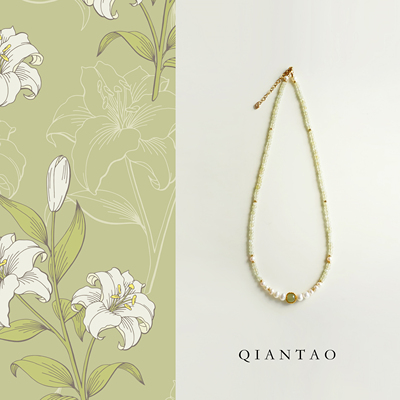QIANTAO中式天然淡水珍珠项链