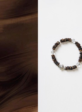 QIANTAO「沐尘」天然种植芽庄奇楠沉香925银饰手串助眠静心礼物