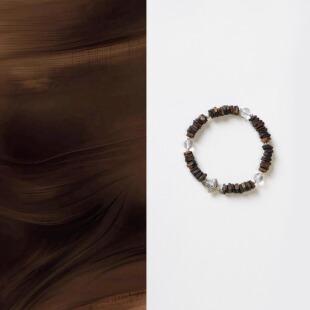 QIANTAO「沐尘」天然种植芽庄奇楠沉香925银饰手串助眠静心礼物