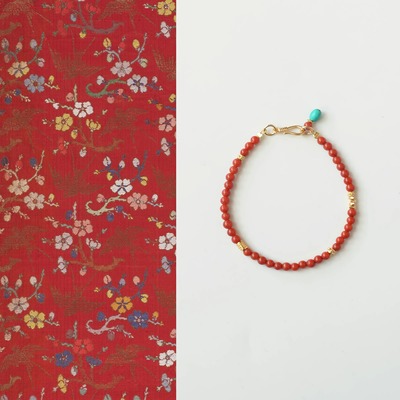 QIANTAO「琴瑟」原创新中式天然南红手串情侣百搭简约女手链礼物