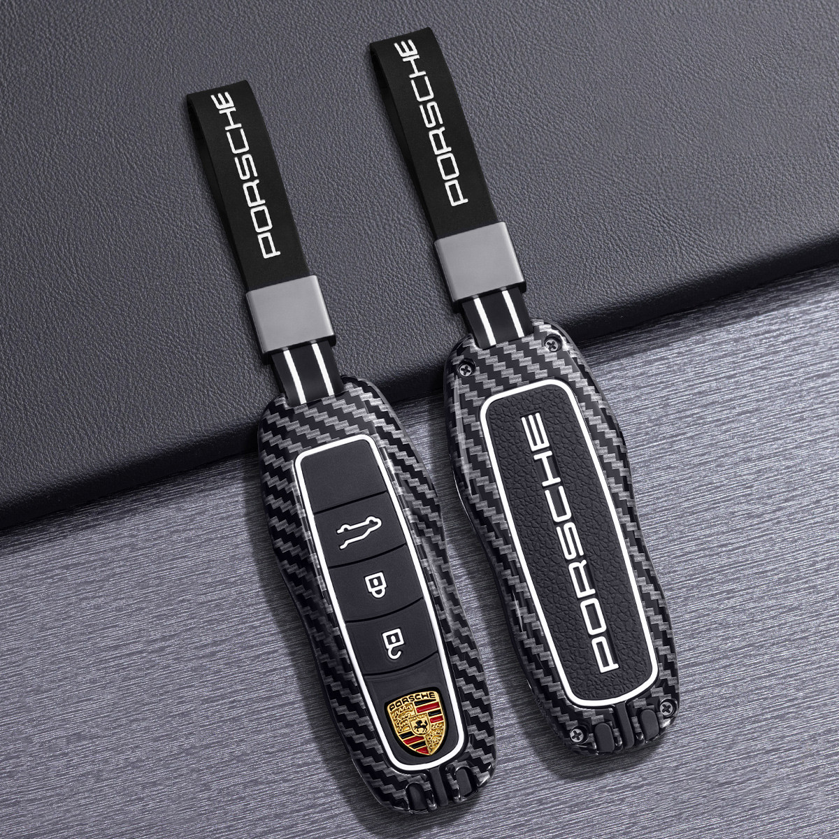 适用保时捷Panamera帕拉梅拉车钥匙套Macan玛卡718卡宴Taycan壳扣