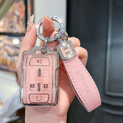 适用雪佛兰GMC Yuhkon钥匙套萨博班Suburban智能Terrain车包壳扣