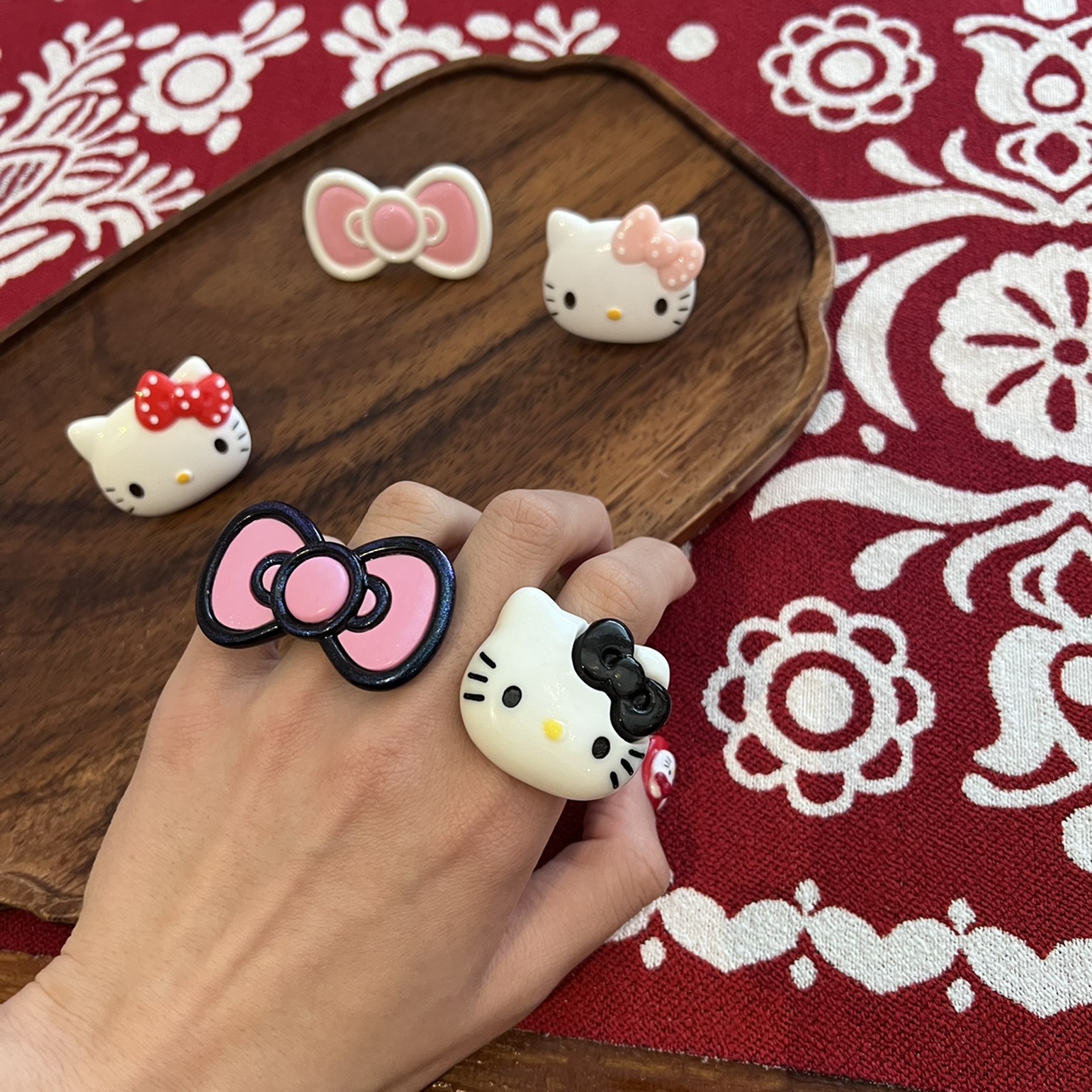 helloKitty戒指开口可调节
